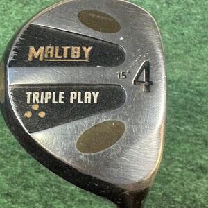 Maltby Triple Play 4 Wood 15° Titanium Mens RH Graphite Black Golf Club Fairway